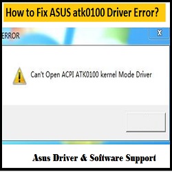 you have to install atk0100 driver asus